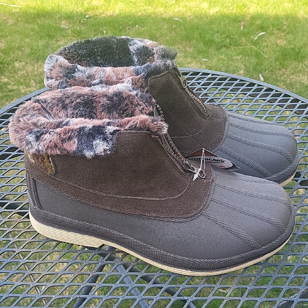 Faux Fur Lined Ankle Boots